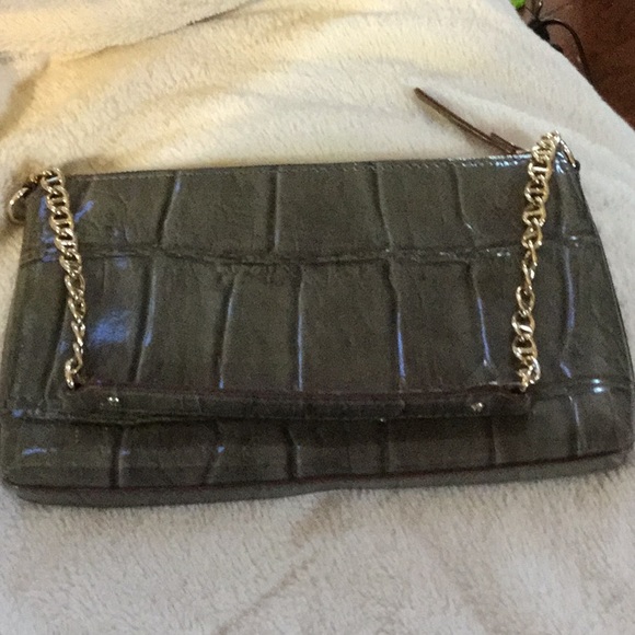 💥Sale!Kate Spade Croc leather Shoulder Bag/clutch - Picture 3 of 5